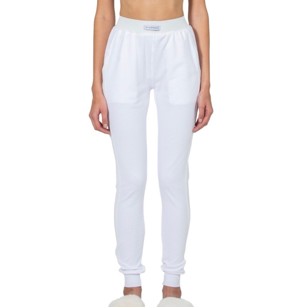 My mum made it White Joggers